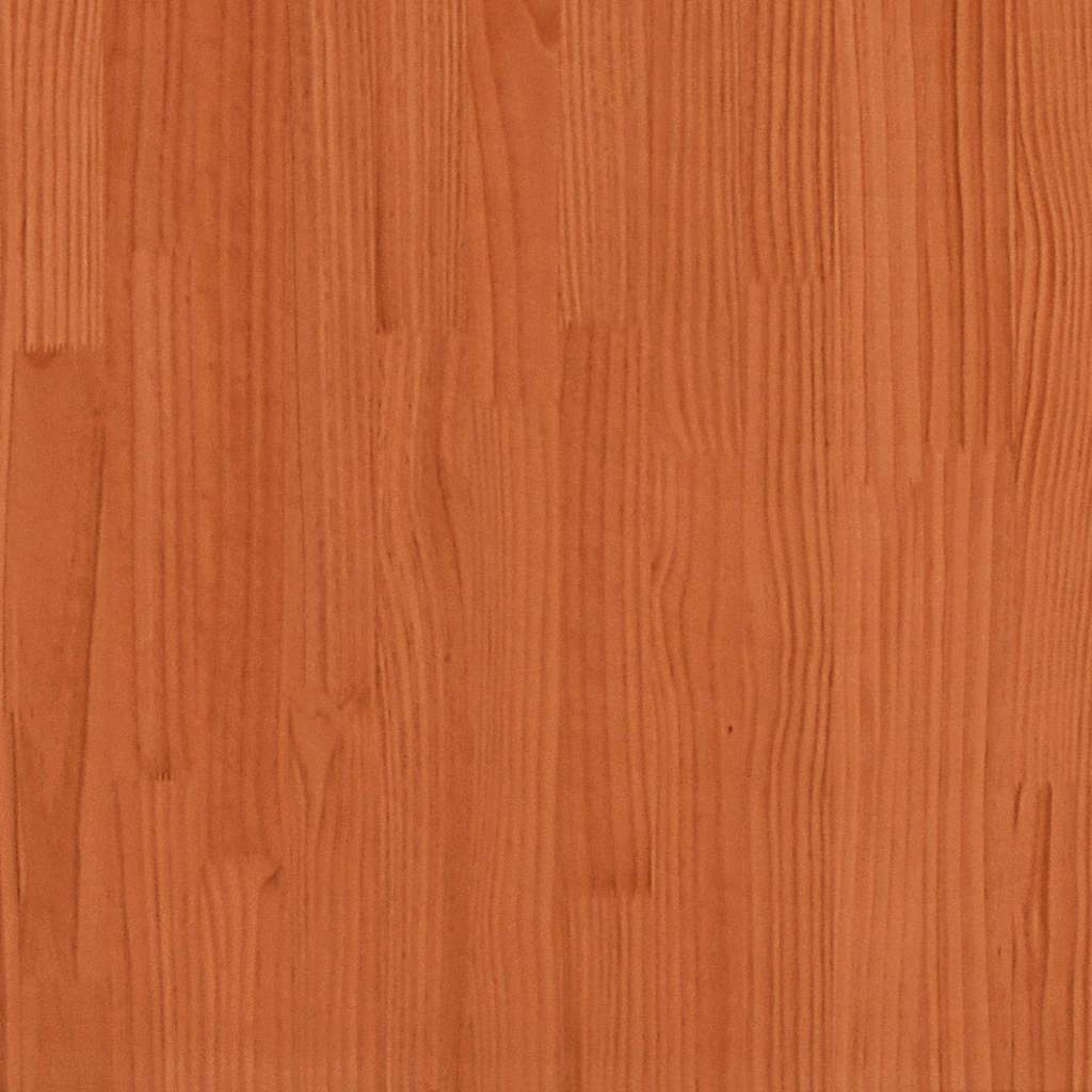 Bodenbettgestell Braun 160 x 220 cm Massivholz Kiefer