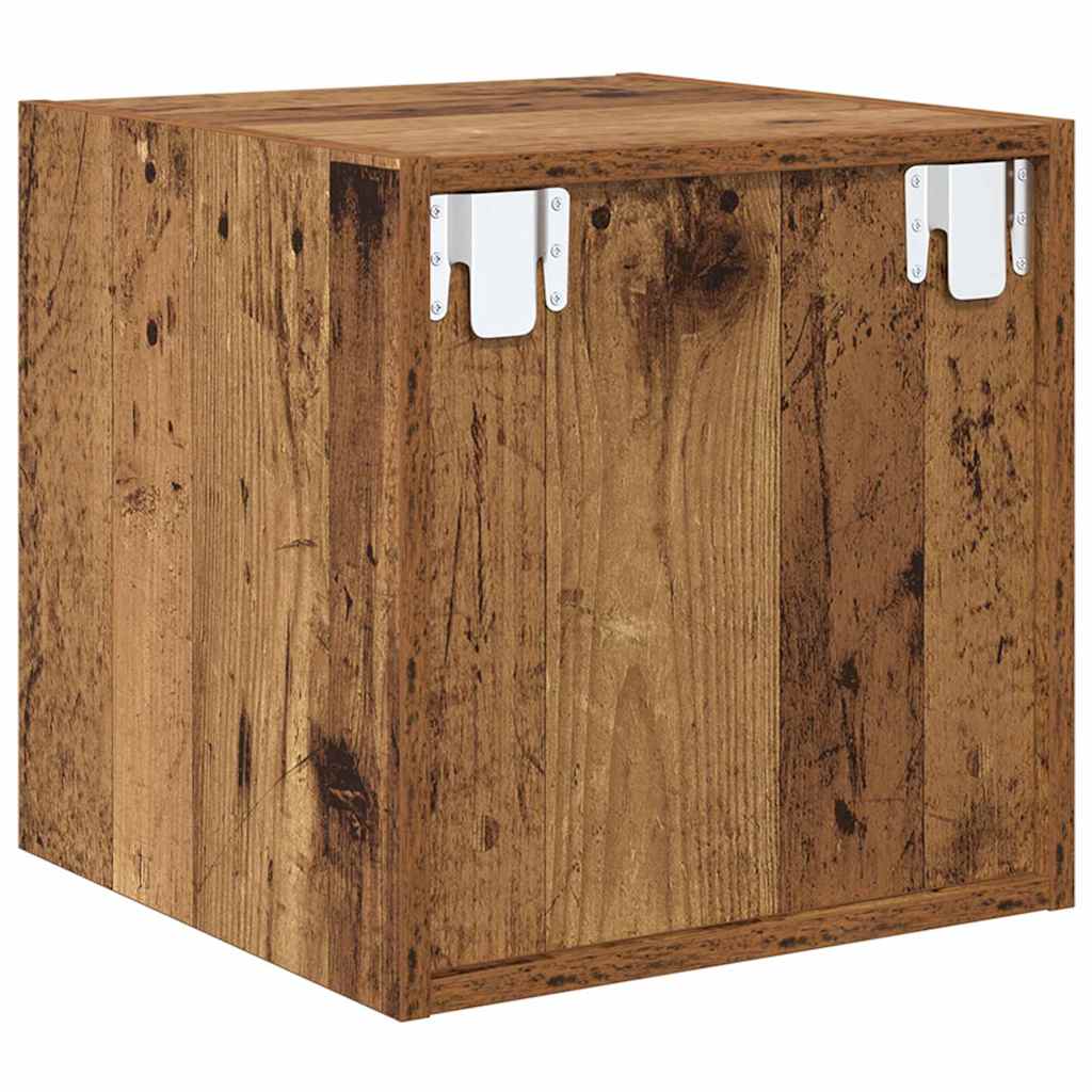Wandschrank 2 pcs Altholz 37 x 37 x 37 cm Holzwerkstoff