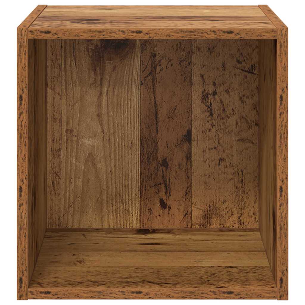 Wandschrank 2 pcs Altholz 37 x 37 x 37 cm Holzwerkstoff