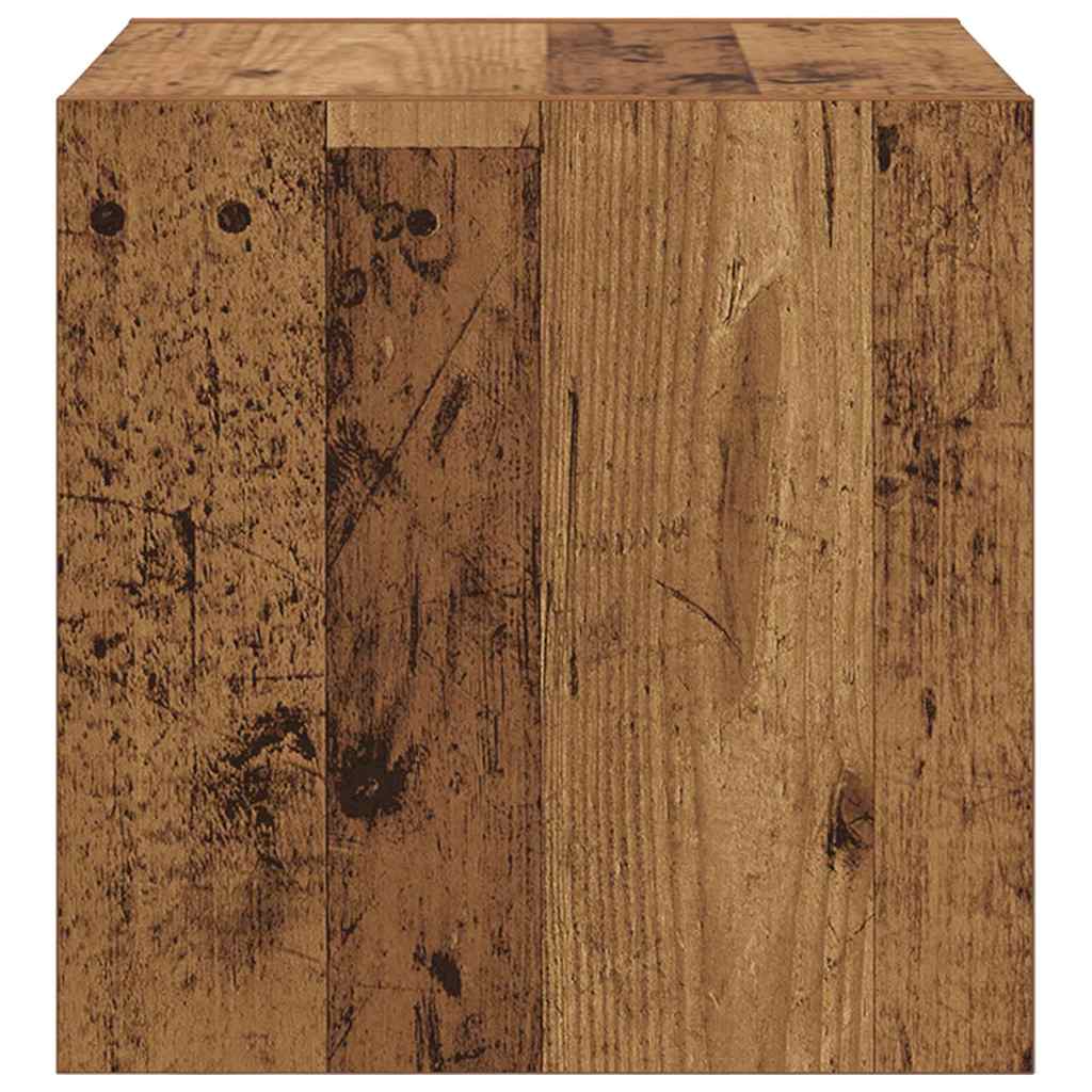 Wandschrank 2 pcs Altholz 37 x 37 x 37 cm Holzwerkstoff