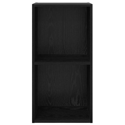 TV-Schrankset Wandmontiert Schwarz Eichen-Optik 37 x 37 x 72 cm