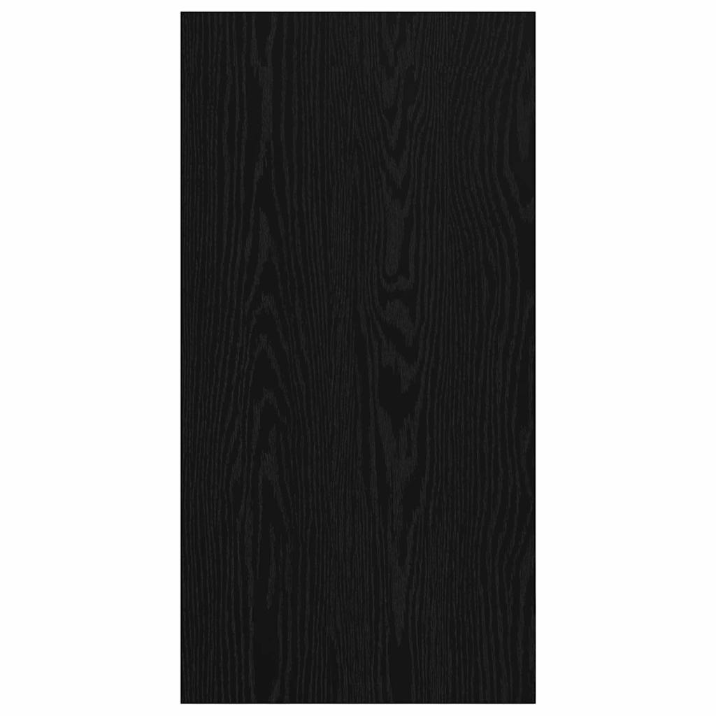 TV-Schrankset Wandmontiert Schwarz Eichen-Optik 37 x 37 x 72 cm