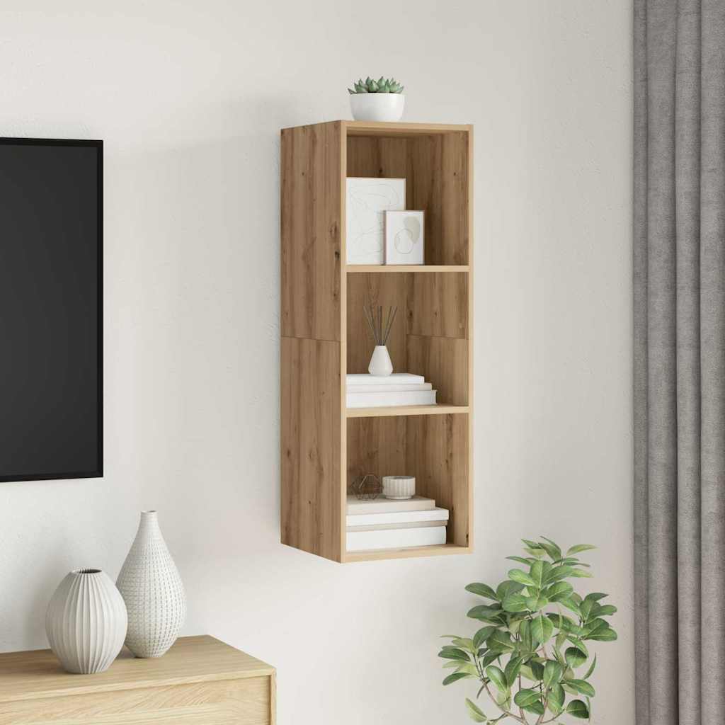 TV-Schrankset Artisan-Eiche 37 x 37 x 107 cm Holzwerkstoff