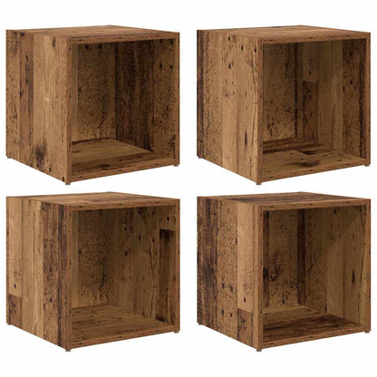 TV-Schrankset 4 pcs Altholz 37 x 35 x 37,5 cm Holzwerkstoff