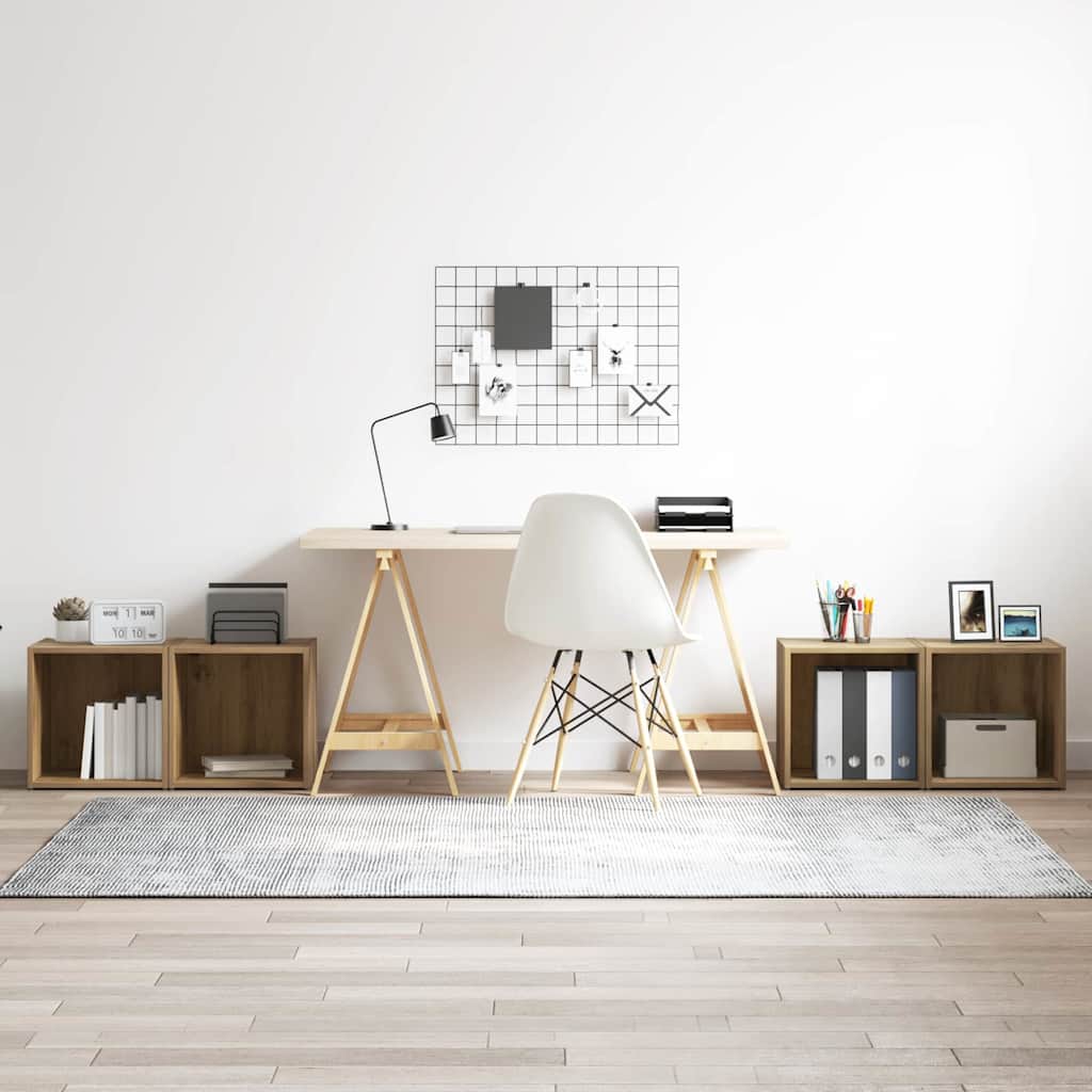 TV-Schrankset 4 pcs Artisan-Eiche 37 x 35 x 37,5 cm