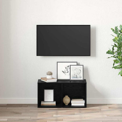 TV-Schrankset Schwarz 72 x 35 x 37 cm Holzwerkstoff