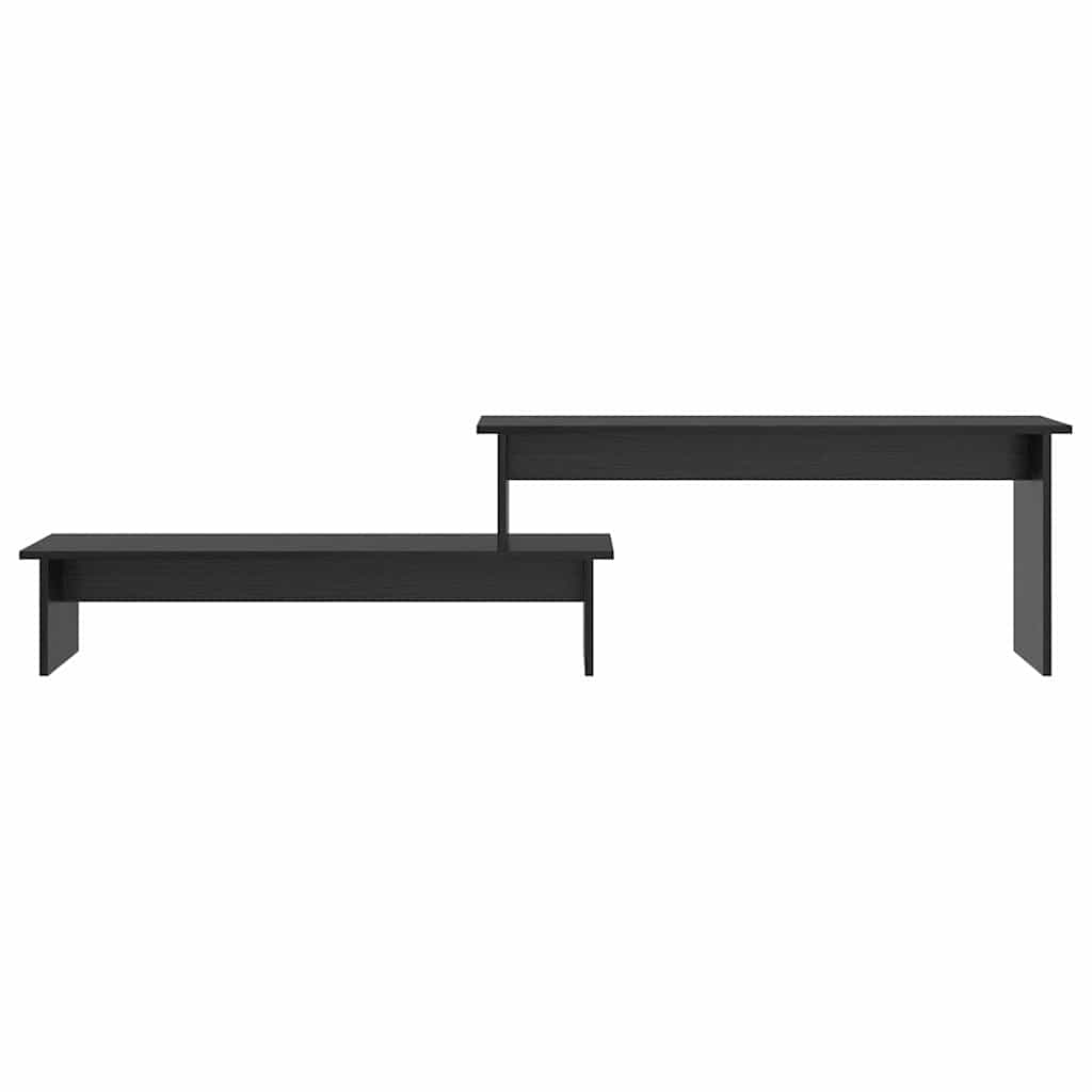 TV-Schrankset Schwarz Eichen-Optik 180 x 30 x 43 cm