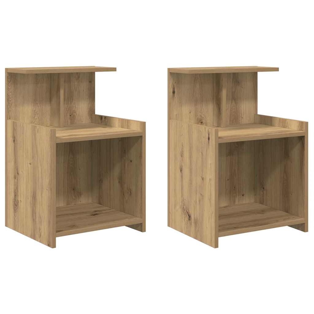 Nachttisch 2 pcs Artisan-Eiche 40 x 35 x 60 cm Holzwerkstoff