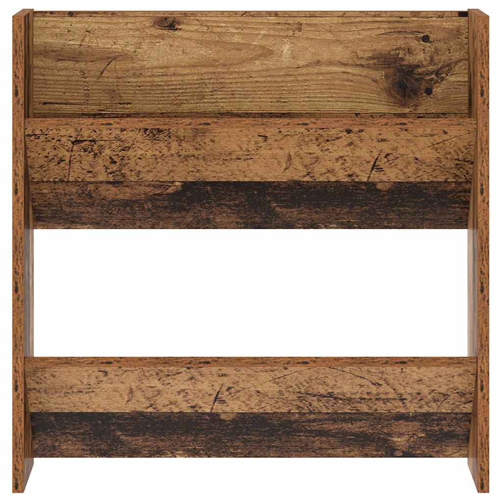 Wandschuhschrank mit Regal Wandmontiert Altholz Holzwerkstoff