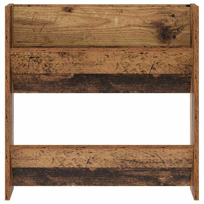 Wandschuhschrank mit Regal Wandmontiert Altholz Holzwerkstoff