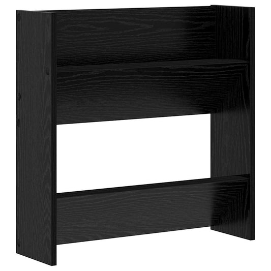 Wandschuhschrank mit Regal Schwarz Eichen-Optik Holzwerkstoff