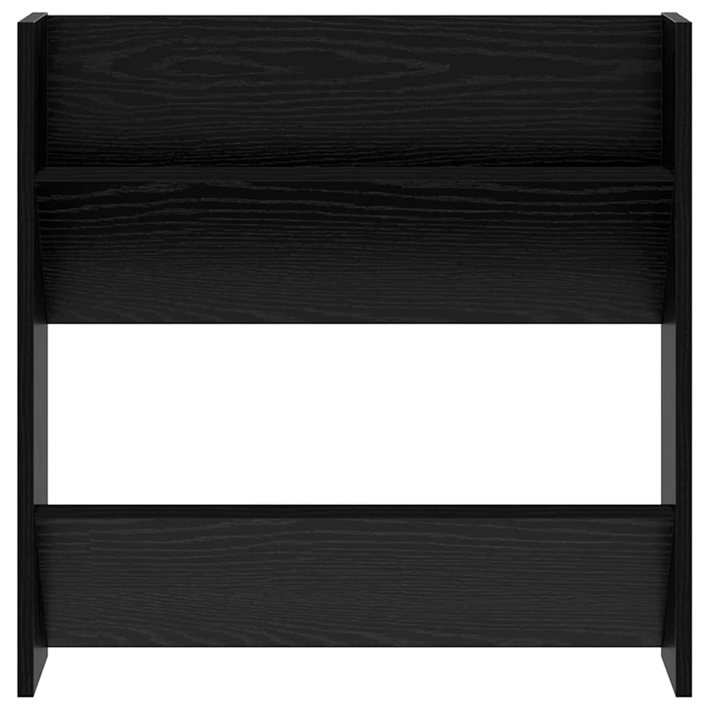 Wandschuhschrank mit Regal Schwarz Eichen-Optik Holzwerkstoff