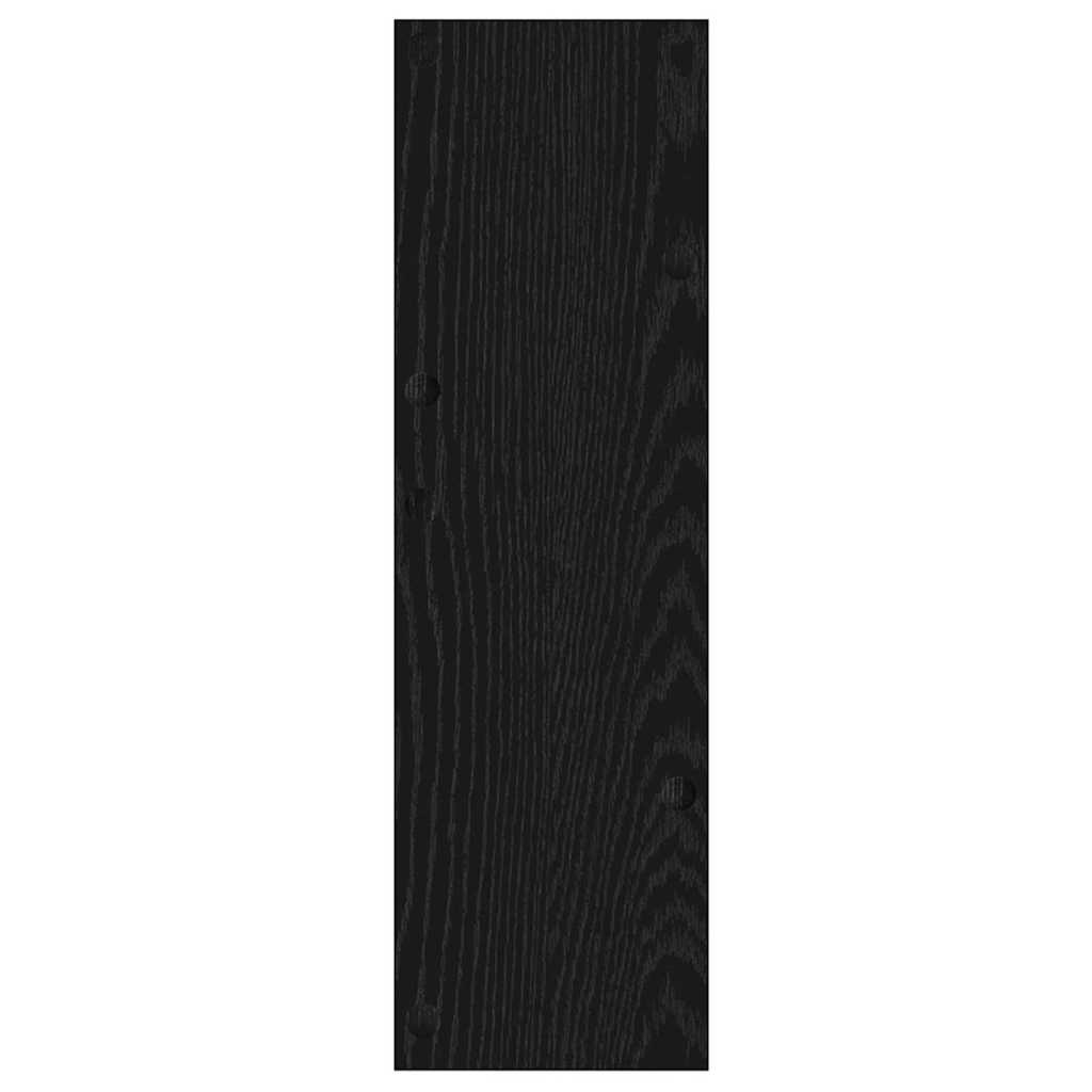 Wandschuhschrank mit Regal Schwarz Eichen-Optik 60 x 18 x 60 cm