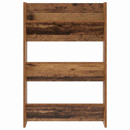 Wandschuhschrank mit Regal Wandmontiert Altholz Holzwerkstoff