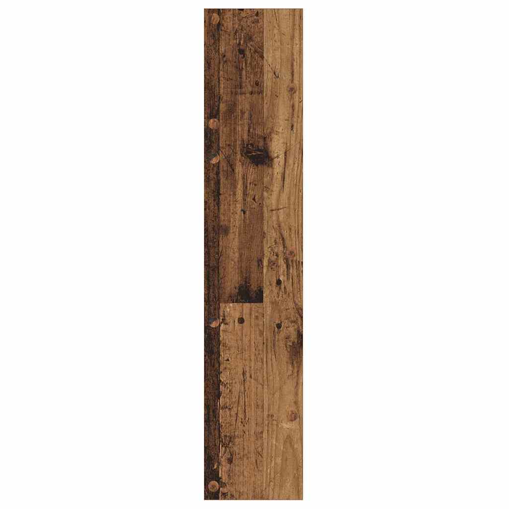 Wandschuhschrank mit Regal Wandmontiert Altholz Holzwerkstoff
