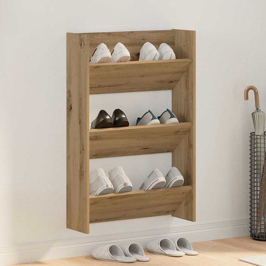 Wandschuhschrank mit Regal Artisan-Eiche Holzwerkstoff
