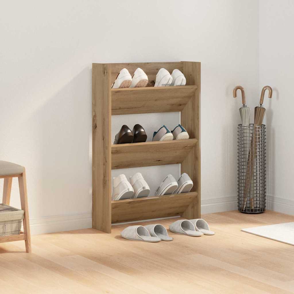 Wandschuhschrank mit Regal Artisan-Eiche Holzwerkstoff