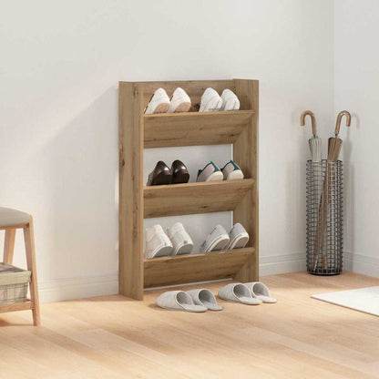Wandschuhschrank mit Regal Artisan-Eiche Holzwerkstoff