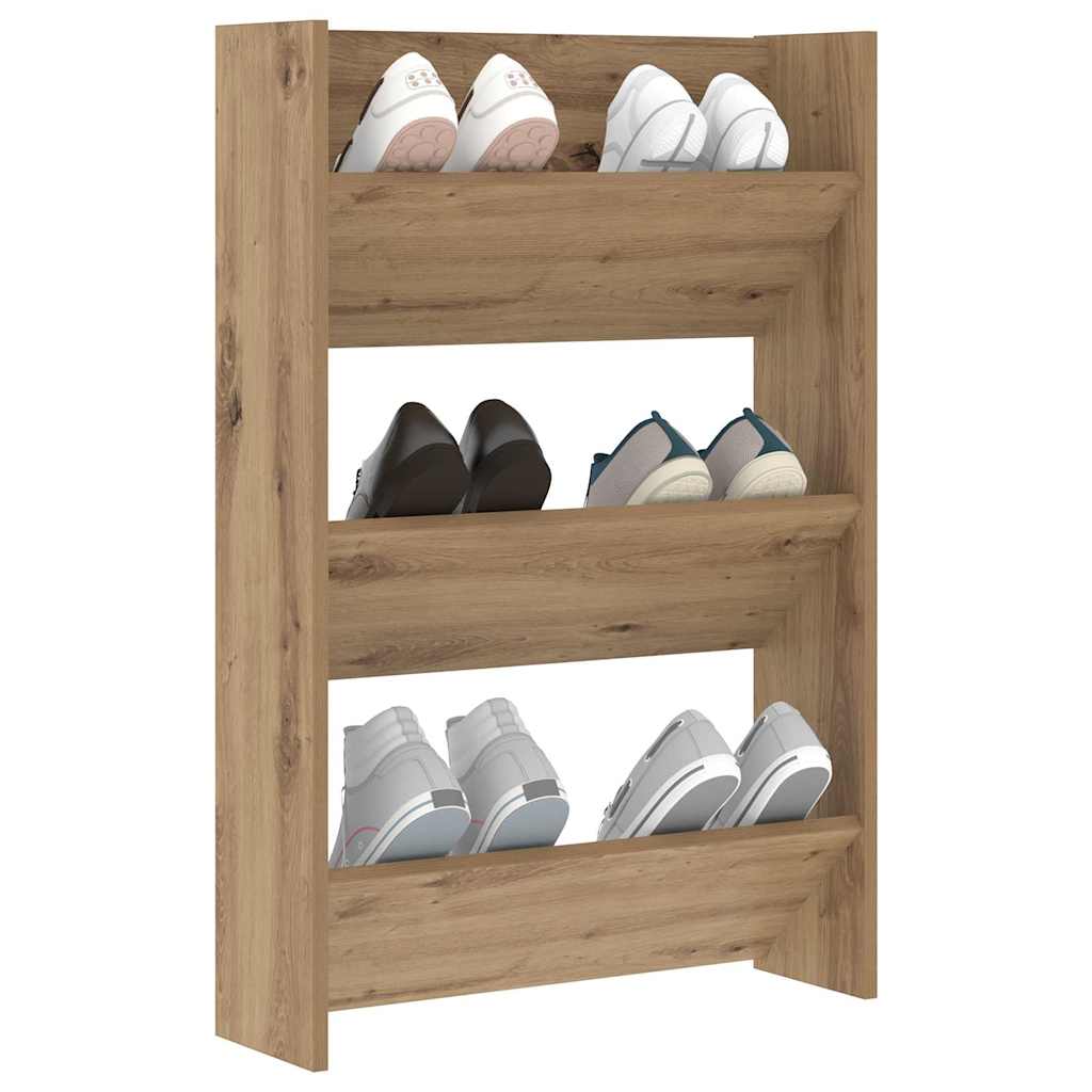 Wandschuhschrank mit Regal Artisan-Eiche Holzwerkstoff