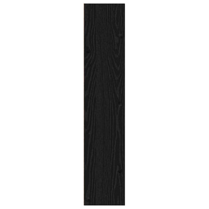 Wandschuhschrank 2 pcs Schwarz Eichen-Optik 60 x 18 x 90 cm