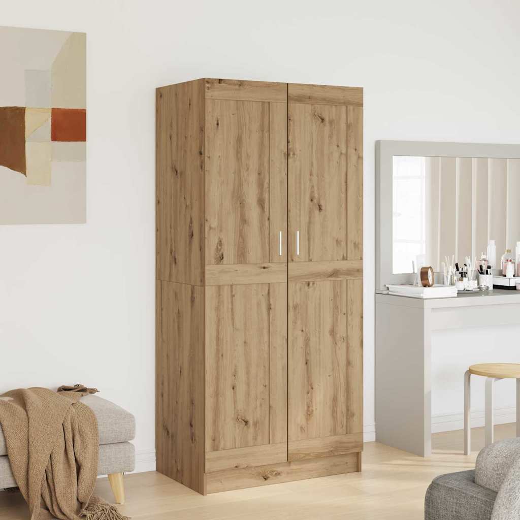 Kleiderschrank Artisan-Eiche 82,5 x 51,5 x 180 cm Holzwerkstoff