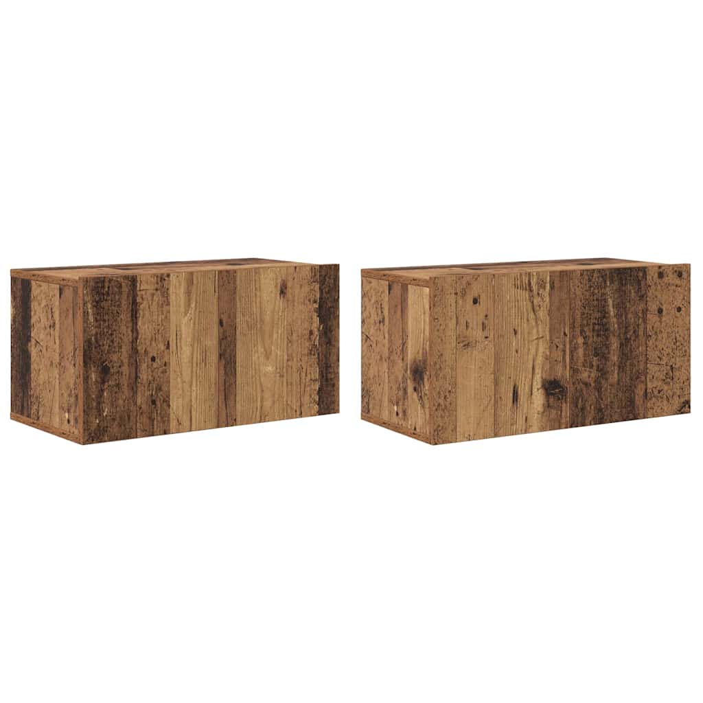 TV-Schrankset 2 pcs Mehrfarbig 60 x 30 x 30 cm Holzwerkstoff
