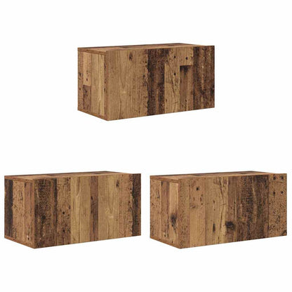 TV-Schrankset 3 pcs Braun 60 x 30 x 30 cm Holzwerkstoff