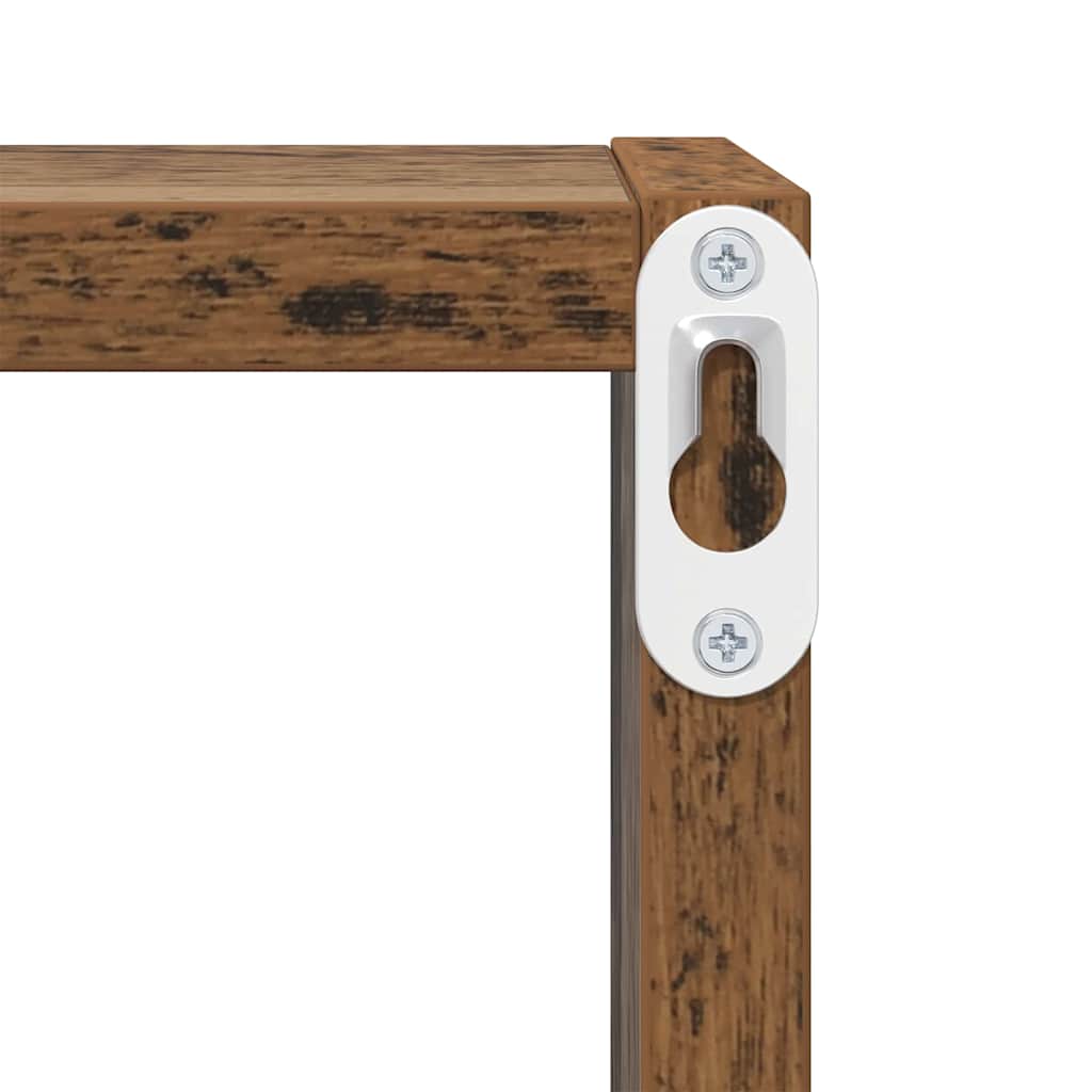 Wandregal mit Regal Wandmontiert Altholz Holzwerkstoff