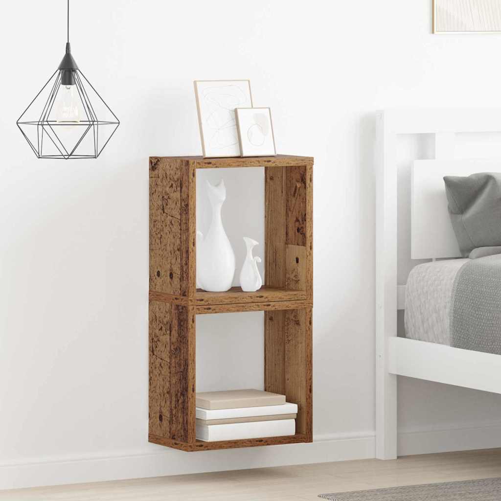 Wandregal mit Regal Wandmontiert Altholz Holzwerkstoff
