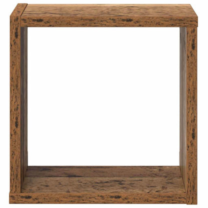 Wandregal mit Regal Wandmontiert Altholz Holzwerkstoff