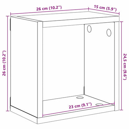 Wandregal mit Regal Wandmontiert Altholz Holzwerkstoff