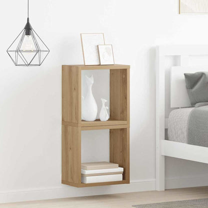 Wandregal mit Regal Wandmontiert Artisan-Eiche Holzwerkstoff