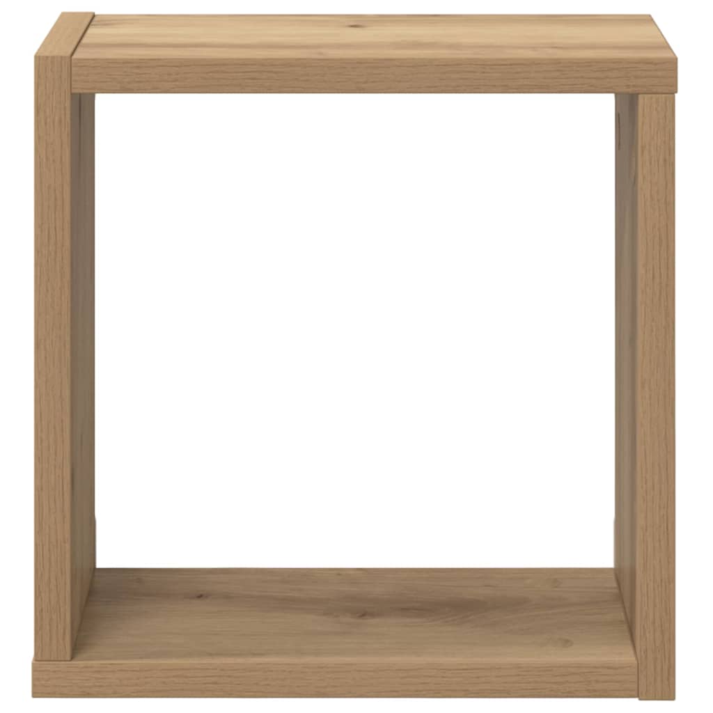 Wandregal mit Regal Wandmontiert Artisan-Eiche Holzwerkstoff