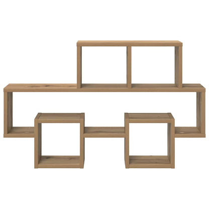 Wandregal mit Regal Artisan-Eiche 82 x 15 x 51 cm Holzwerkstoff