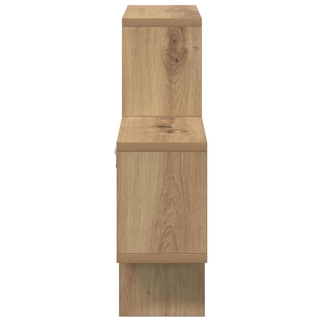 Wandregal mit Regal Artisan-Eiche 82 x 15 x 51 cm Holzwerkstoff