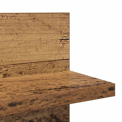 Wandregal 2 pcs Altholz 80 x 11,5 x 18 cm Holzwerkstoff