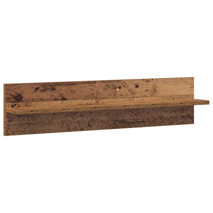 Wandregal 2 pcs Altholz 80 x 11,5 x 18 cm Holzwerkstoff
