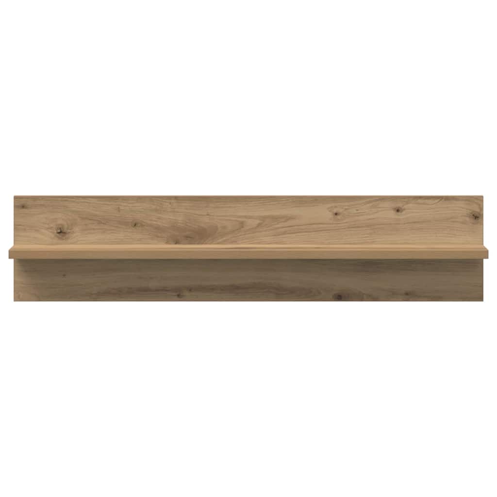 Wandregal 2 pcs Artisan-Eiche 80 x 11,5 x 18 cm Holzwerkstoff
