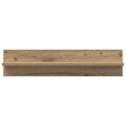 Wandregal 2 pcs Artisan-Eiche 80 x 11,5 x 18 cm Holzwerkstoff