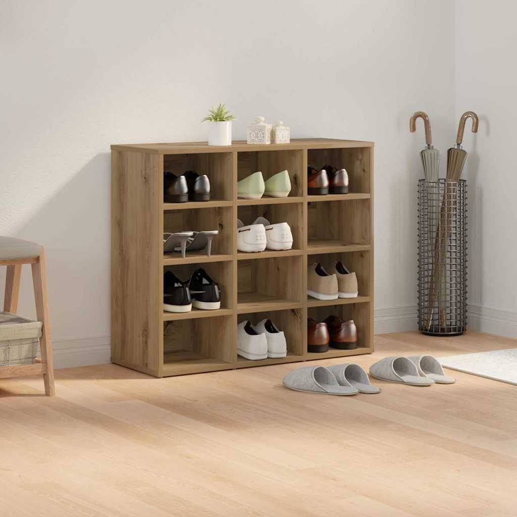 Schuhschrank Artisan-Eiche 77,5 x 30 x 67 cm Holzwerkstoff