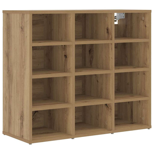 Schuhschrank Artisan-Eiche 77,5 x 30 x 67 cm Holzwerkstoff