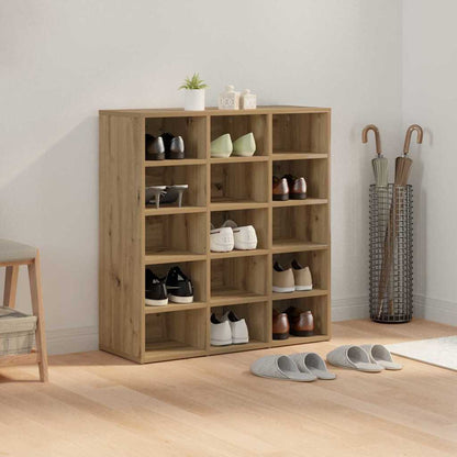 Schuhschrank Artisan-Eiche 77,5 x 30 x 83,5 cm Holzwerkstoff