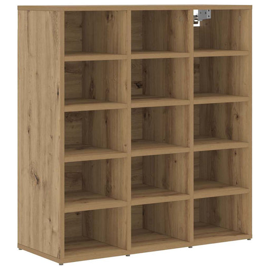 Schuhschrank Artisan-Eiche 77,5 x 30 x 83,5 cm Holzwerkstoff