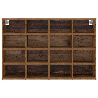 Schuhschrank mit Regal Altholz 103 x 30 x 67 cm Holzwerkstoff