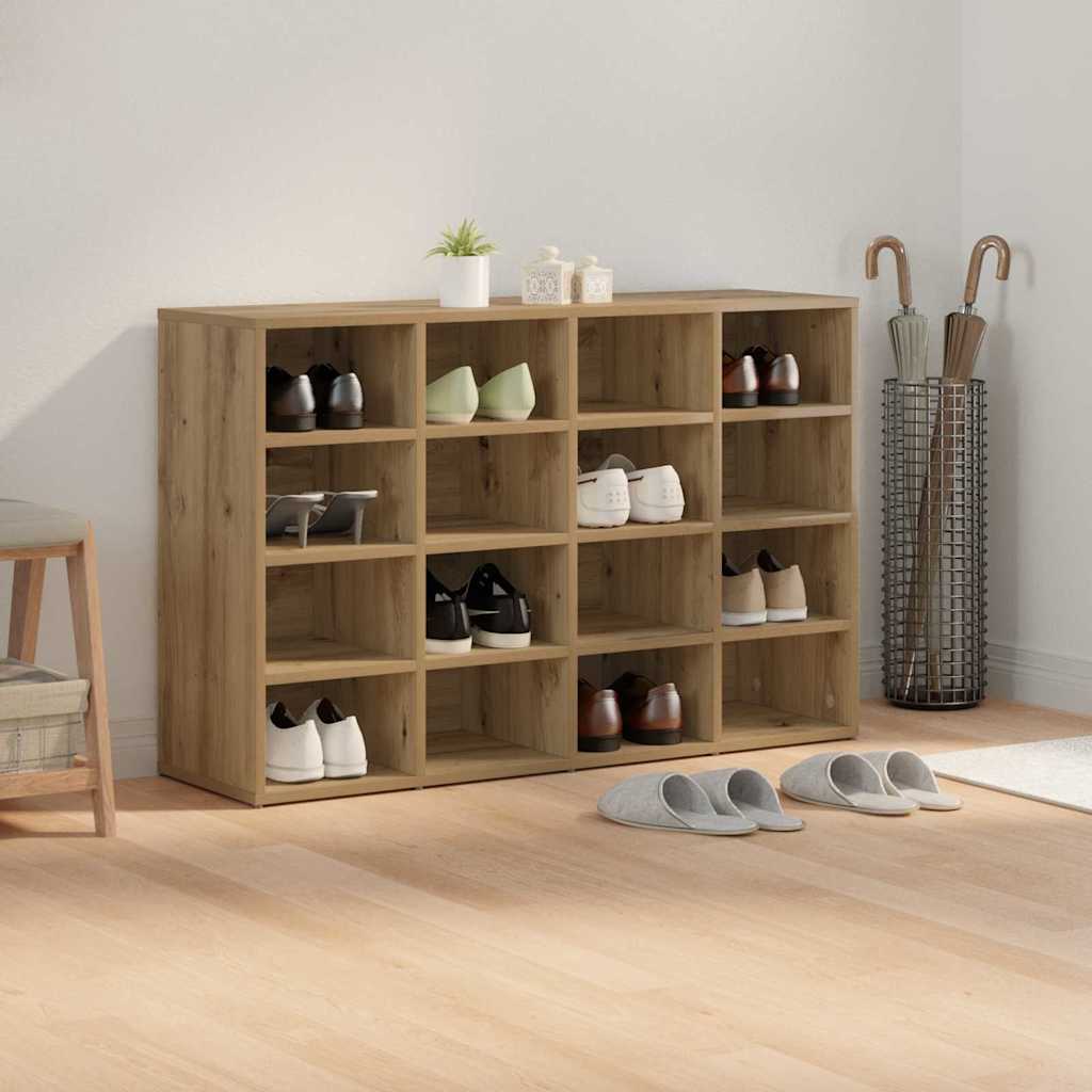 Schuhschrank Artisan-Eiche 103 x 30 x 67 cm Holzwerkstoff