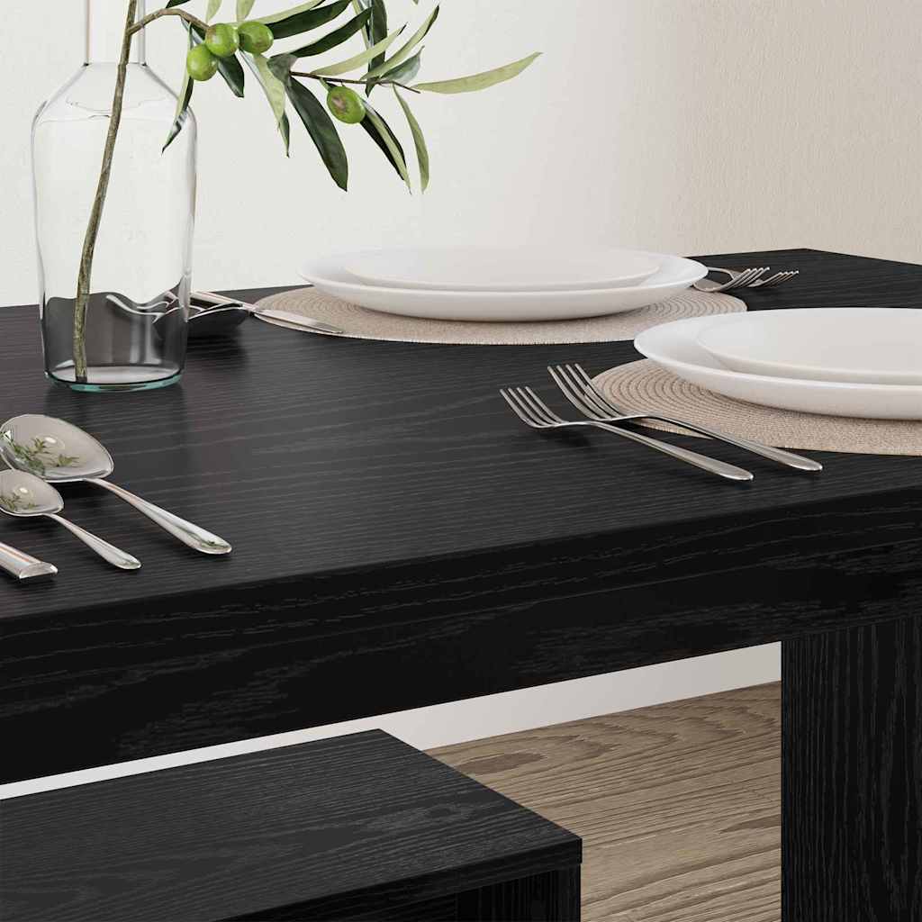 Essgruppe 2 pcs Schwarz Eichen-Optik 97 x 47 x 75 cm