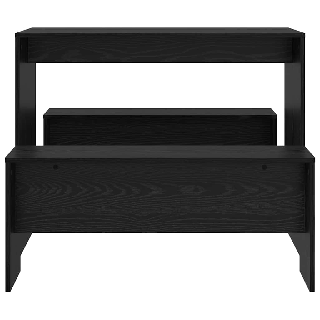 Essgruppe 2 pcs Schwarz Eichen-Optik 97 x 47 x 75 cm
