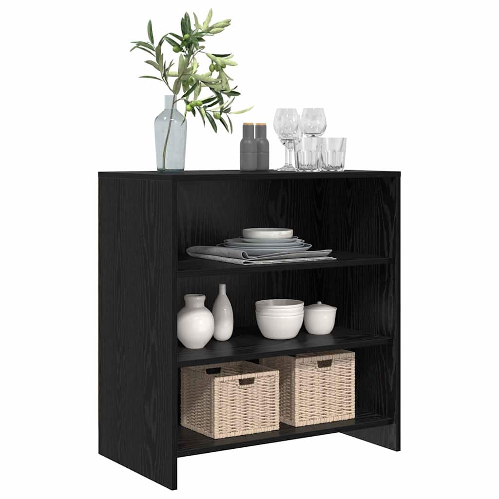 Sideboard Schwarz 70 x 41 x 75 cm Holzwerkstoff