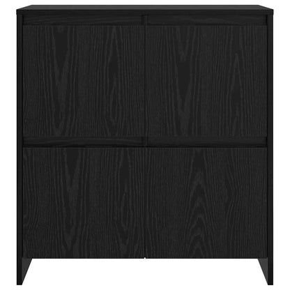 Sideboard Schwarz Eichen-Optik 70 x 41 x 75 cm Holzwerkstoff