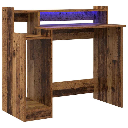 Schreibtisch mit Regal Altholz 97 x 45 x 90 cm Holzwerkstoff